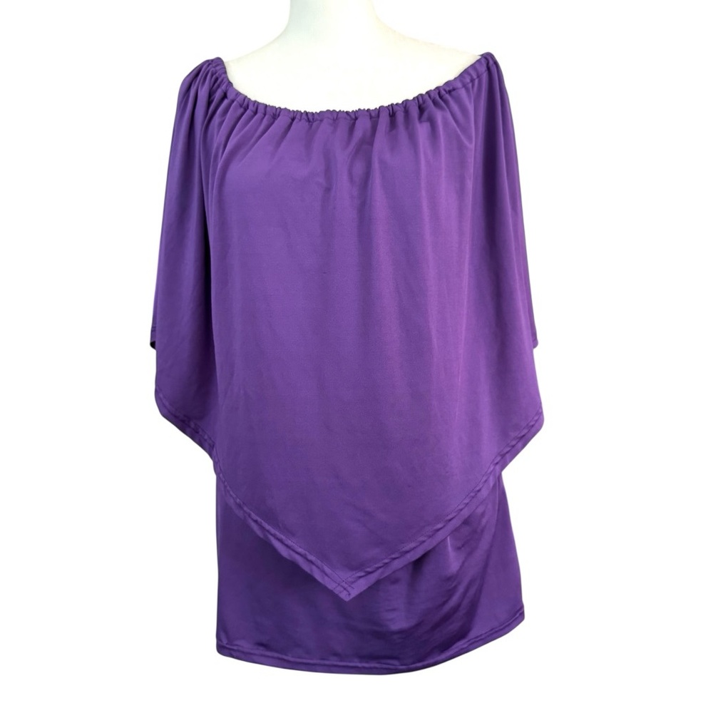 DREAGAL purple shawl top, size XL